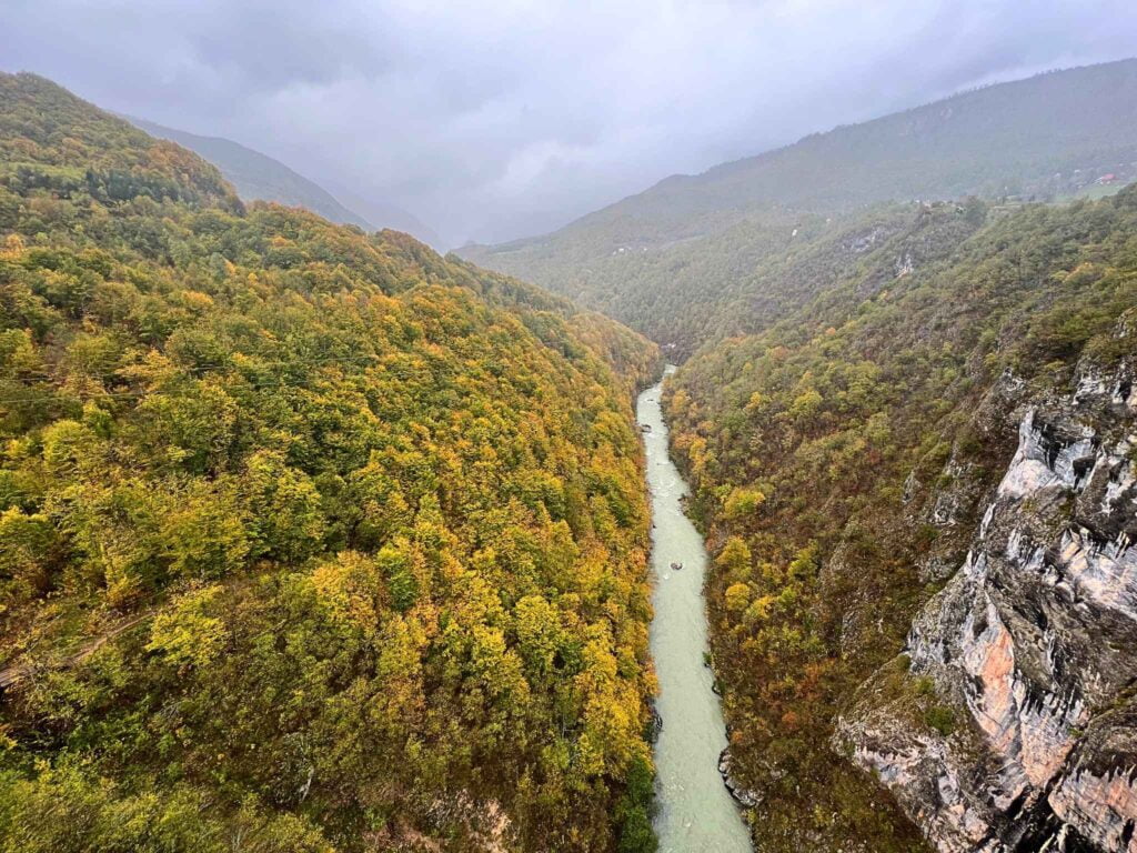 tara canyon from the tara bridge